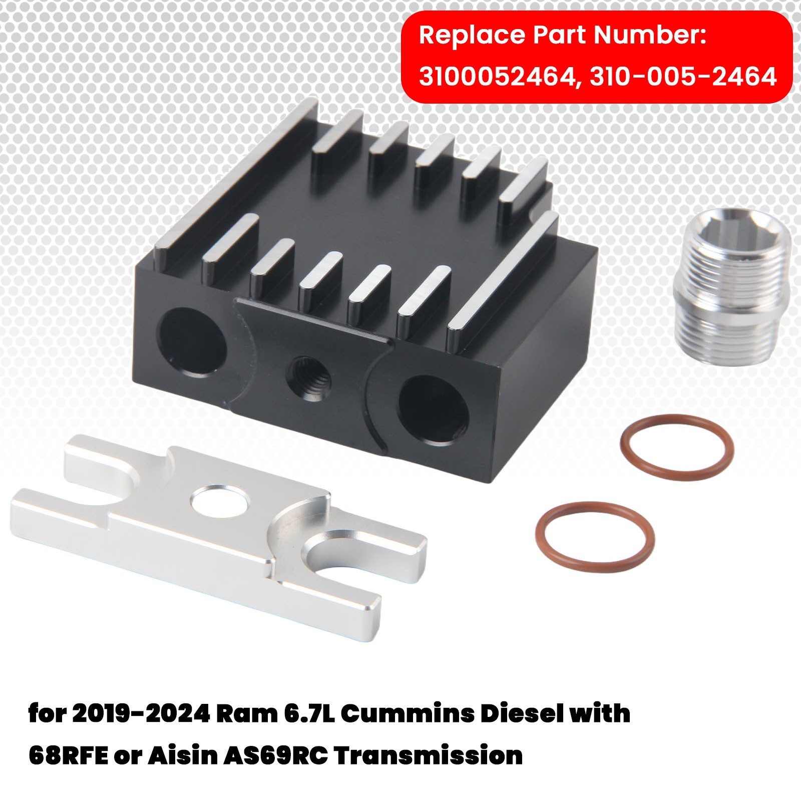 68RFE / AS69RC Thermal Bypass Valve w/ Billet Coupler For 2019-2024 6.7L Cummins