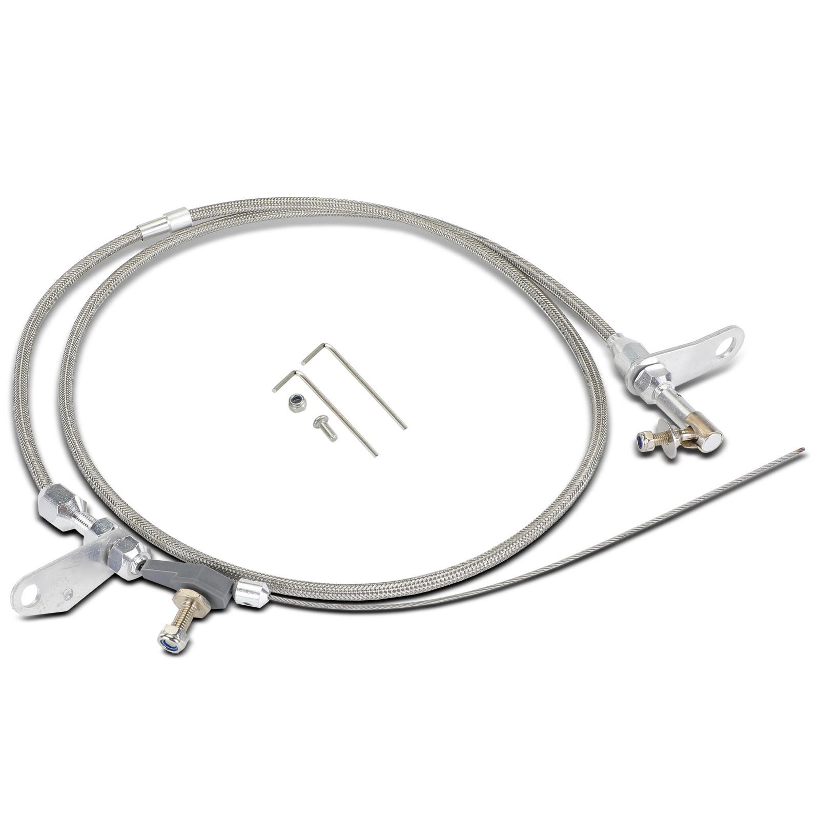 46.46 In Braided Stainless Steel Kickdown Cable for Chrysler Dodge 904 Trans.