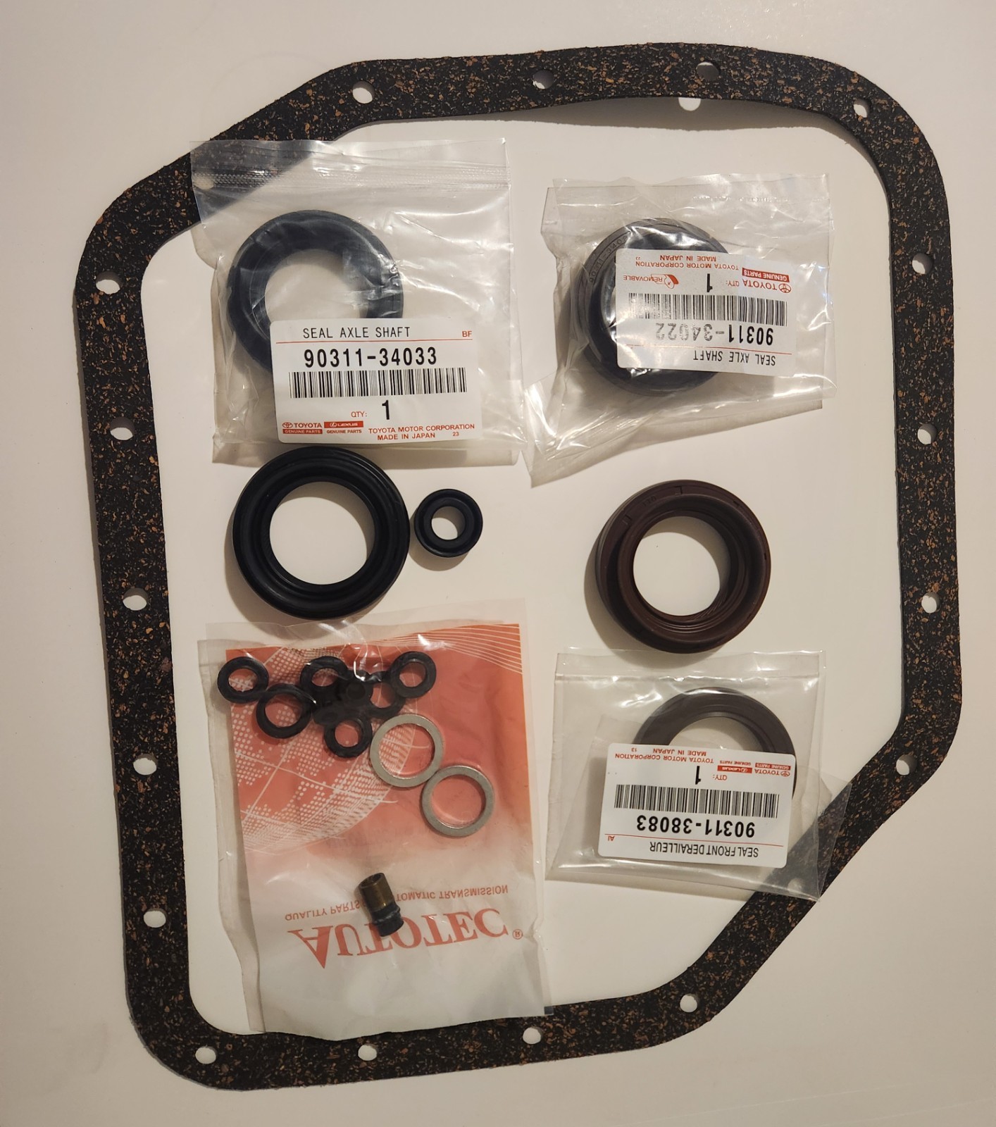 U340E U341E U341F TRANSMISSION Complete External Metal Clad Seal kit & Gasket