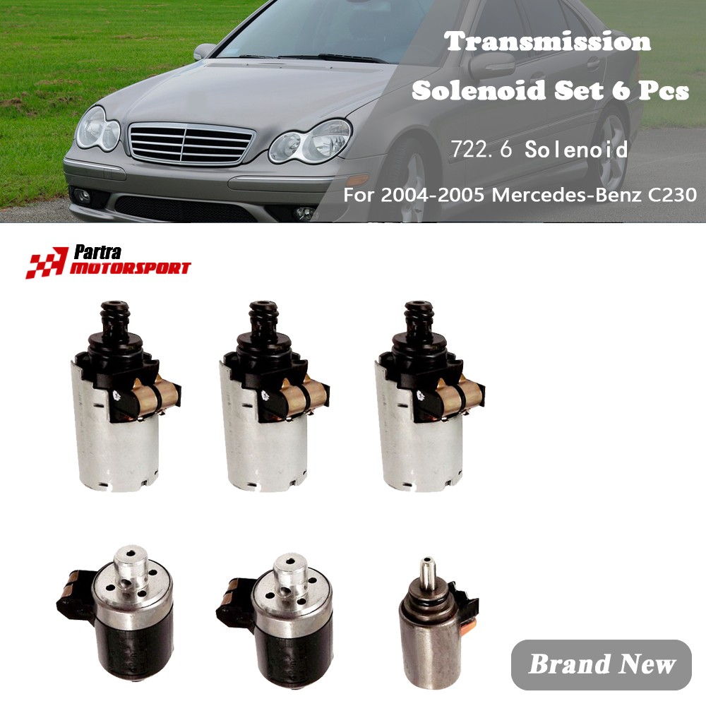 For Mercedes-Benz ML350 3.7L 2003-2005 722.6 Transmission Solenoid Set 6 Pcs