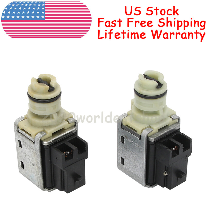 Pair 4T65E Transmission 1-2 3-4 Shift Solenoids 10478124 For GM 97-Up Alero 4T65