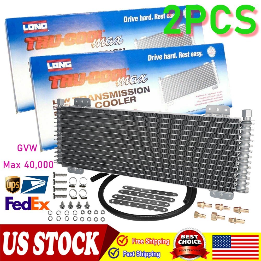 2PC Tru*Cool 40K Automatic Transmission Oil Cooler Kit GVW Max LPD47391 with box