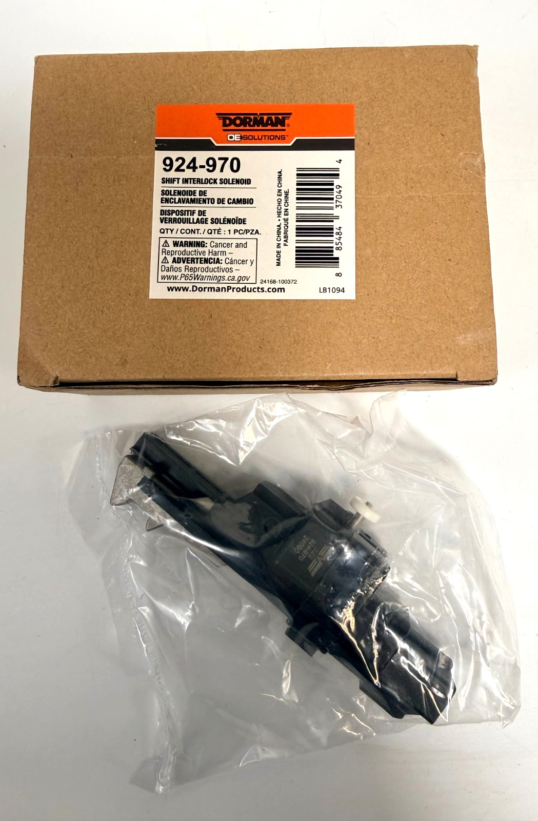 Dorman 924-970 Shift Interlock Solenoid Compatible w/ Select Ford/Lincoln Models