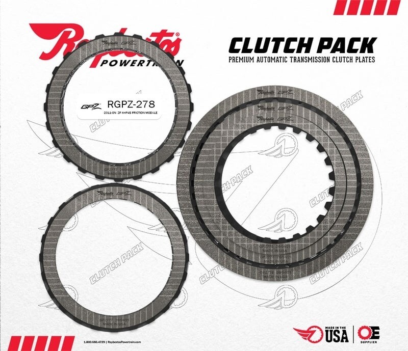 ZF 8HP45 2011-ON Raybestos GPZ Friction Clutch Pack Module, RGPZ-278