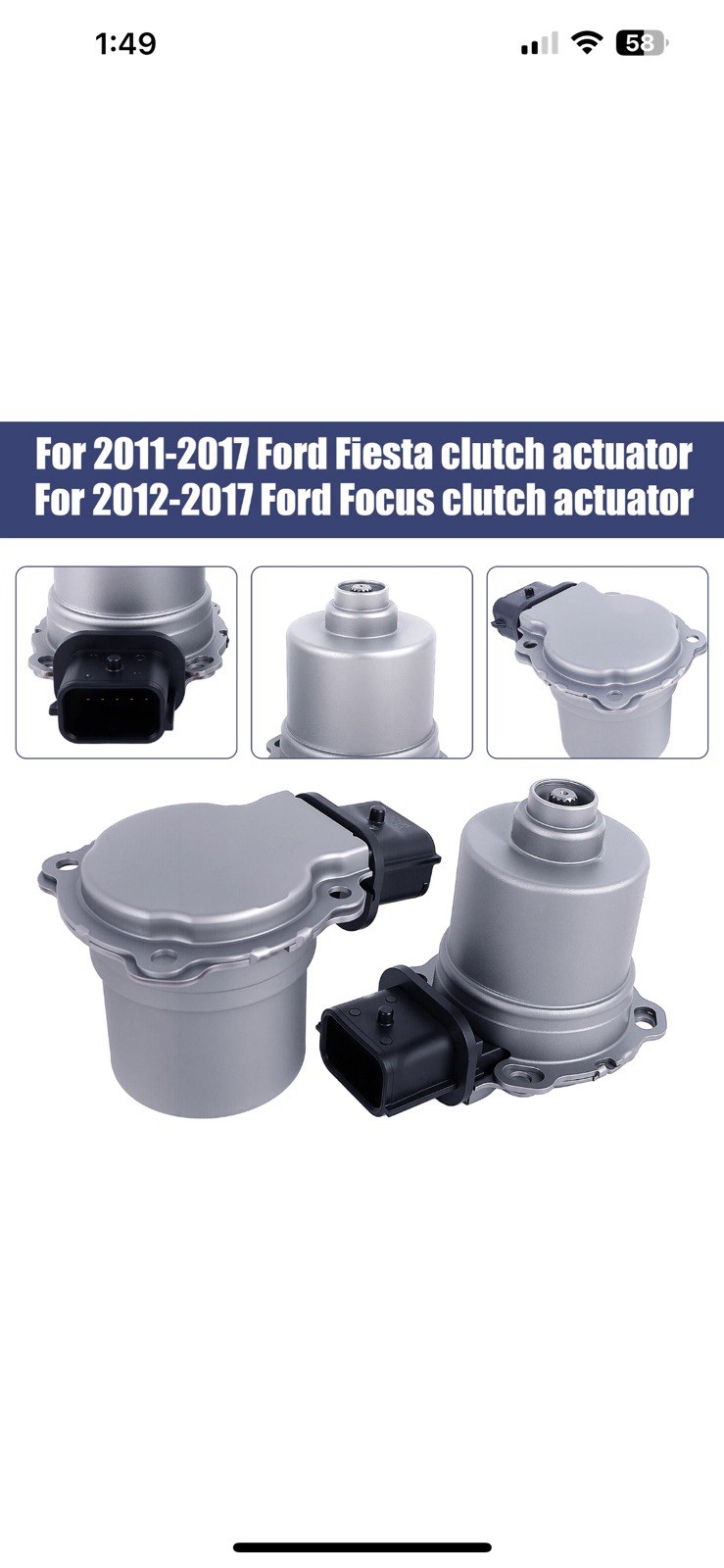 For Ford Focus Fiesta 11-17 AE8Z-7C604A Transmission Clutch Actuator