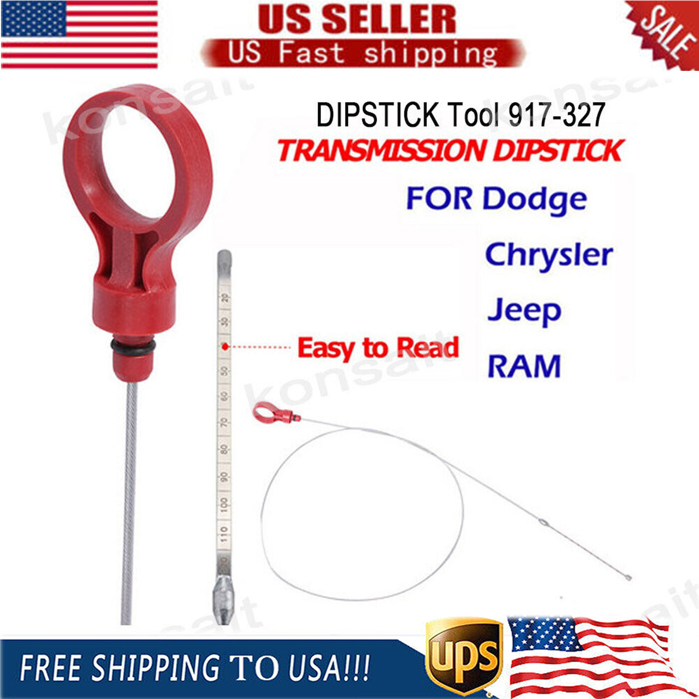 Transmission Fluid Level DIPSTICK Tool 917-327 fits for Chrysler Dodge For Jeep
