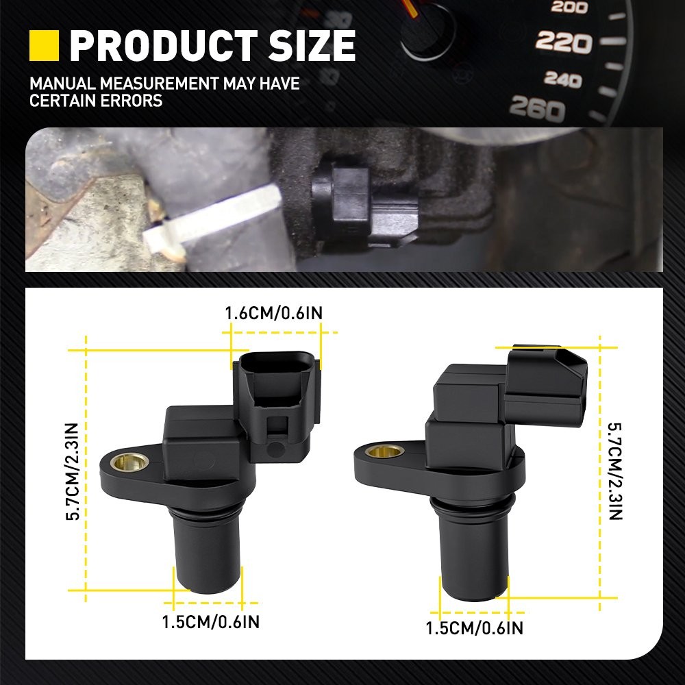 Set 2 Trans Input & Output Speed Sensor For 2001-2007 Hyundai Elantra Santa Fe
