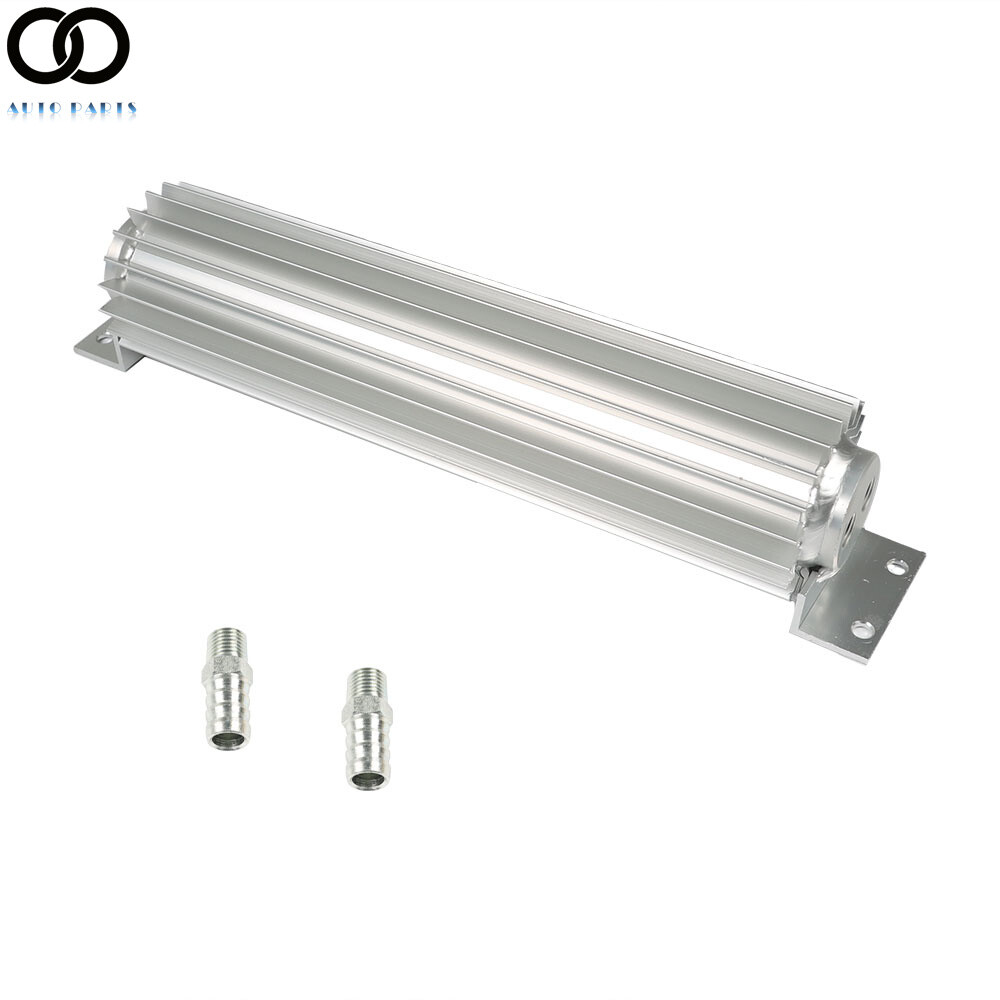 12″ Dual Pass Aluminum Finned Transmission Oil Cooler For Hot Rod Cars Universal