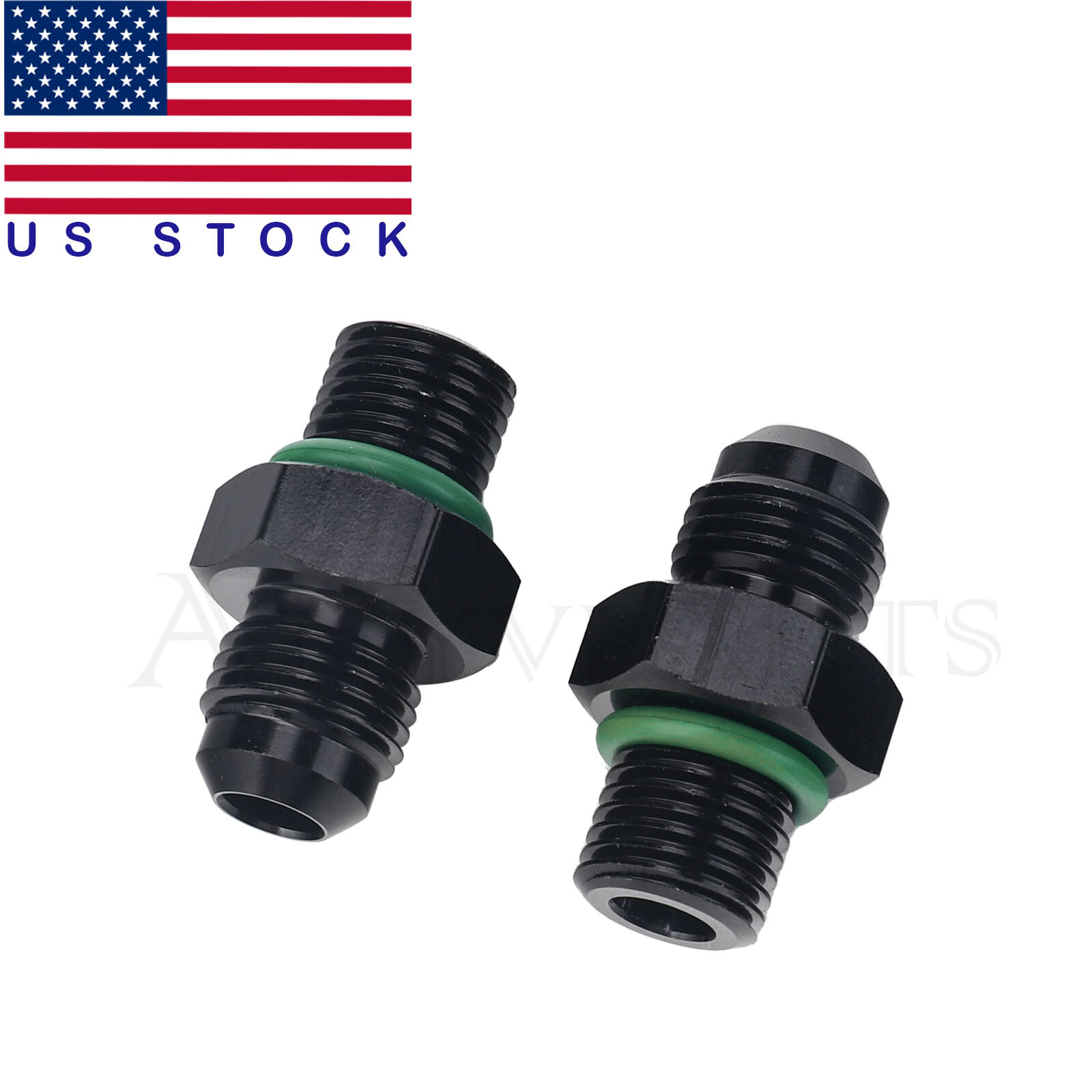 6AN to 1/4NPS Transmission Cooler Adapter Fitting for GM Turbo TH350 4L60E 70E