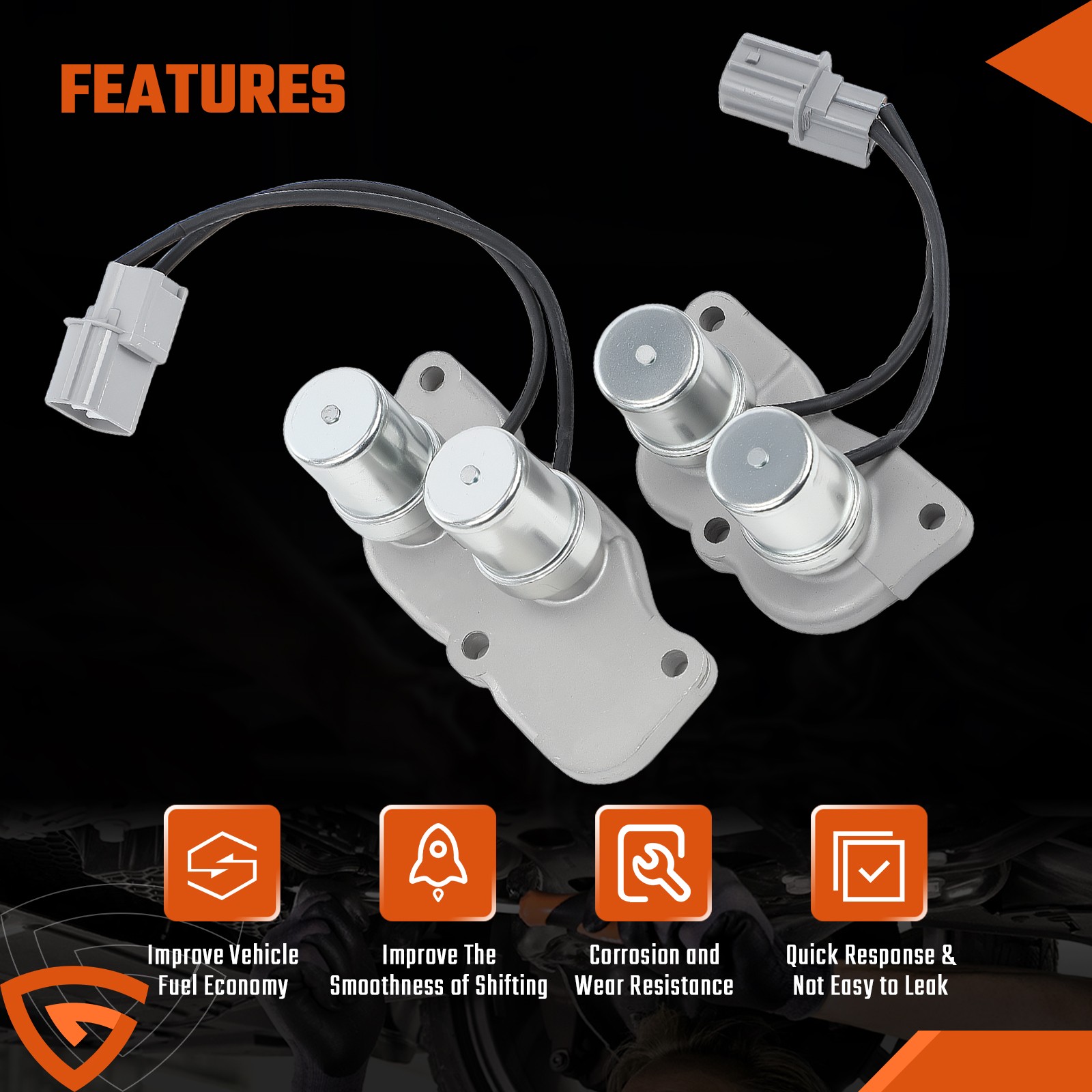 Shift Control & Lock Up Solenoids Set for 1990-1997 Honda Accord Prelude 2.2L