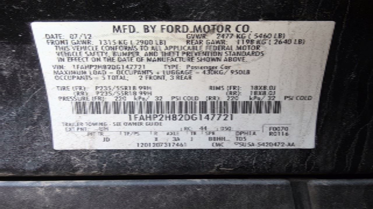 Automatic Transmission 6 Speed 3.7L AWD ID DA8P-7000-EA Fits 13 EDGE 333075