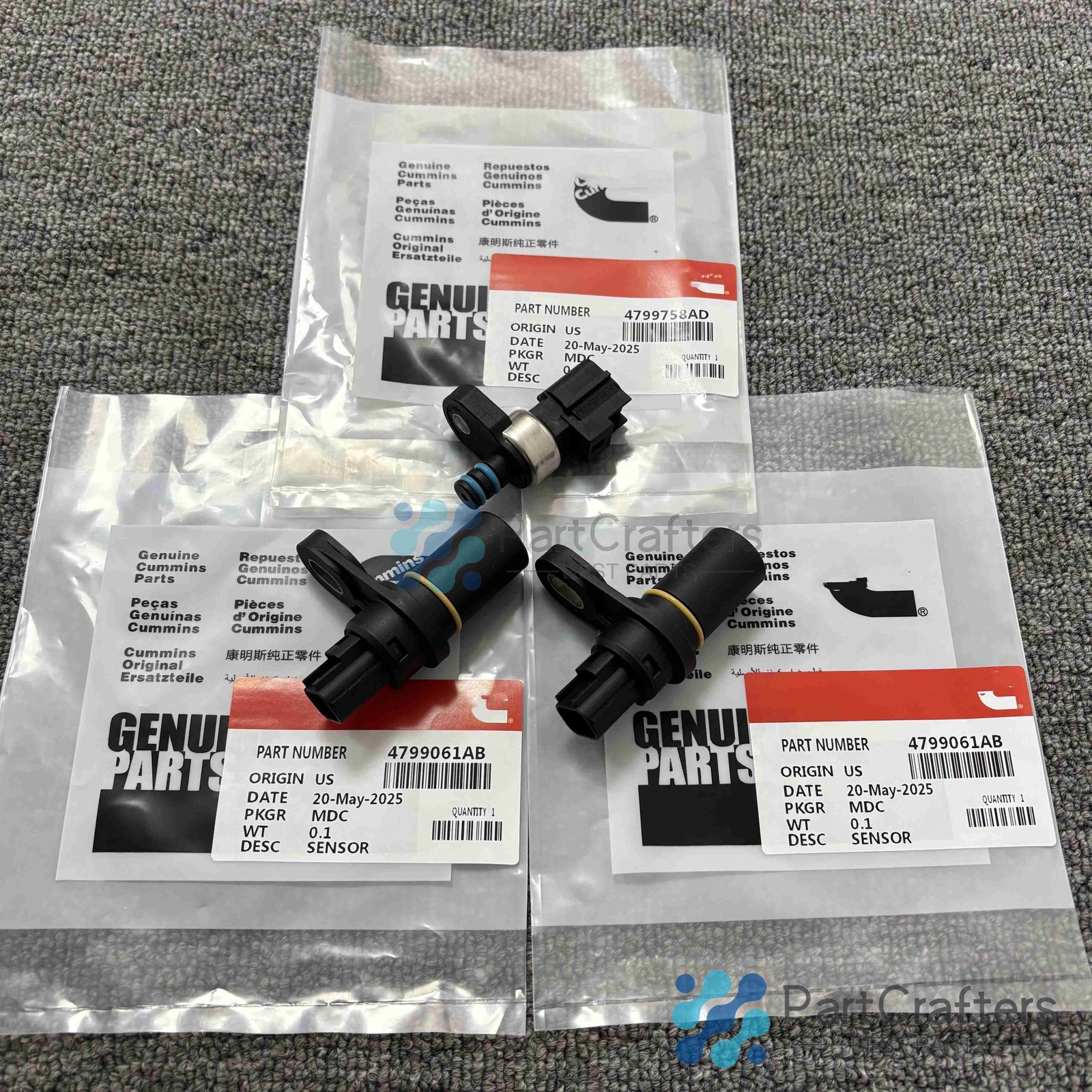 New Updated Pressure Transducer Sensor Set Fit For 45RFE 545RFE 68RFE