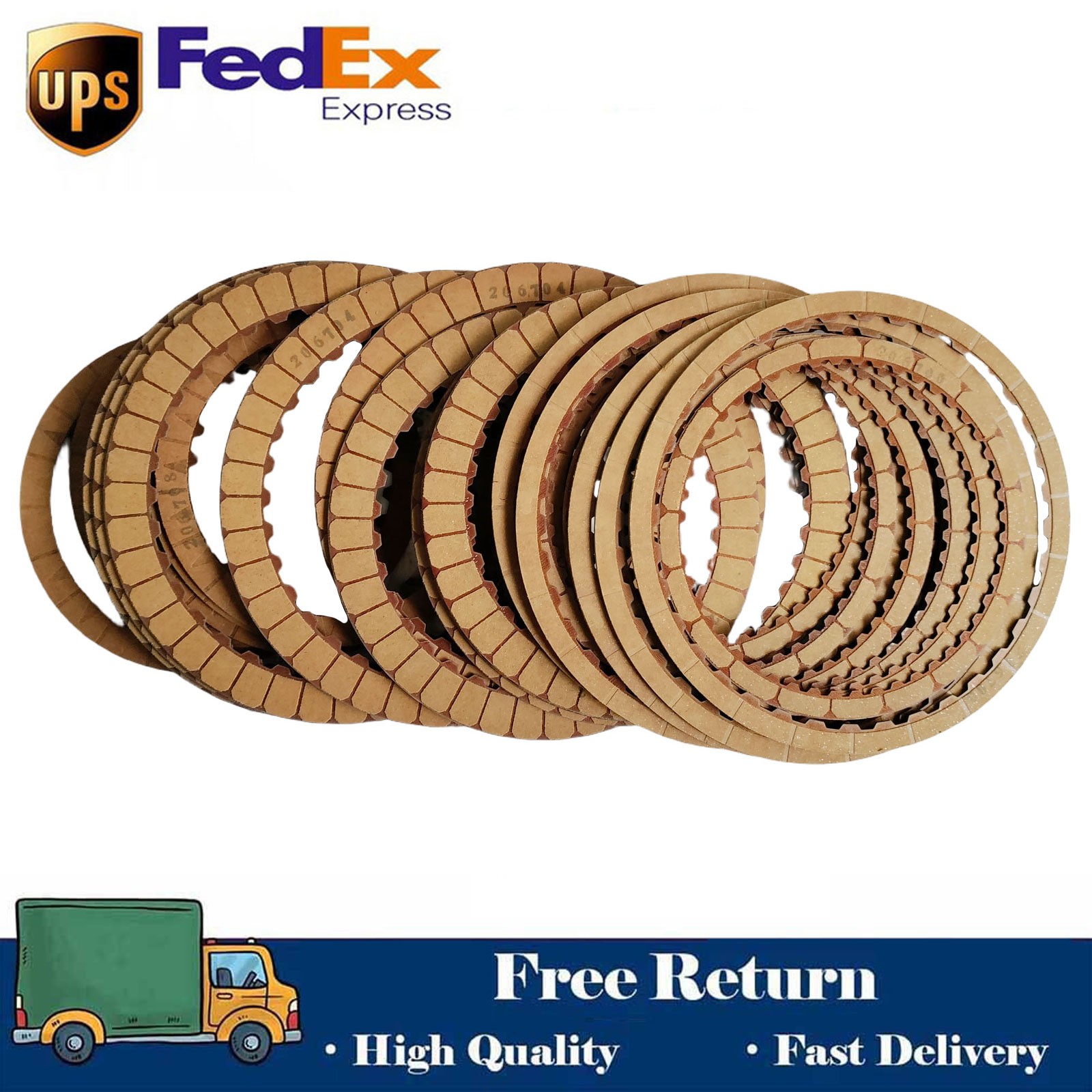 AC60F AC60E Transmission Friction Kit Clutch Plates For Toyota Tacoma Fortuner