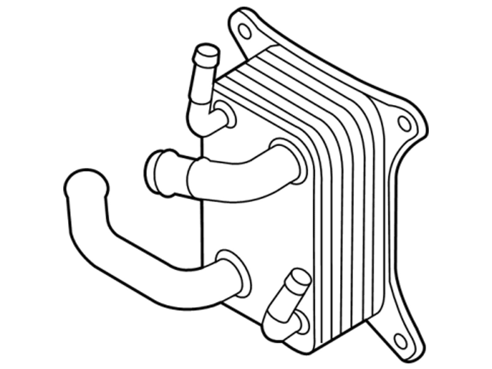 ⭐GENUINE⭐Transmission Cooler Warmer 21-25 HYUNDAI Santa Fe Tucson OEM 256203D100