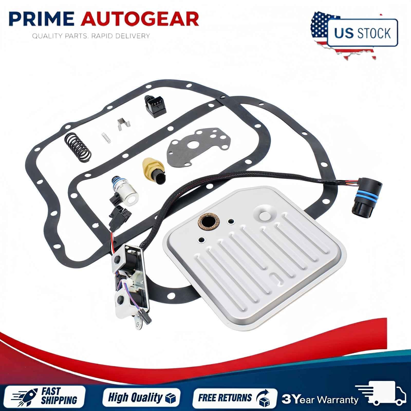 Transmission Solenoid Set Sensor Spring&Filter Kit For 98-99 A500 42RE A518 46RE
