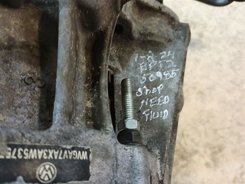 FWD Automatic Transmission from 2010 Volkswagen Tiguan 2.0L 10240677