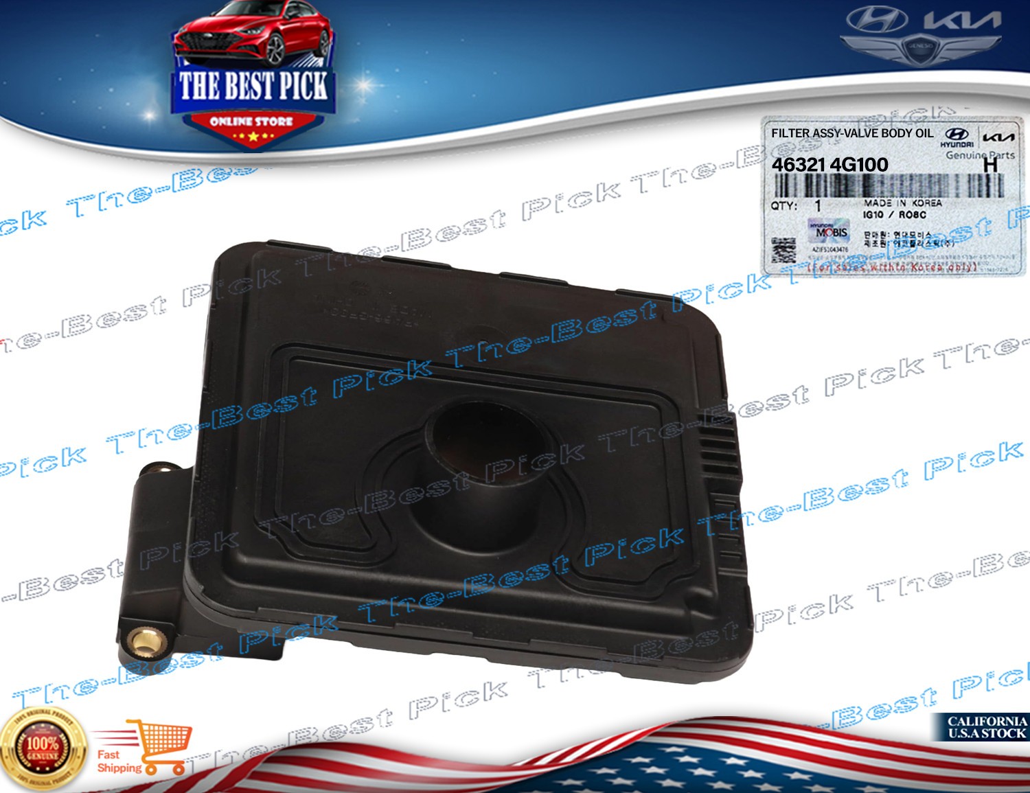 ⭐GENUINE⭐ Auto Transmission Oil Filter for Hyundai Kia 463214G100