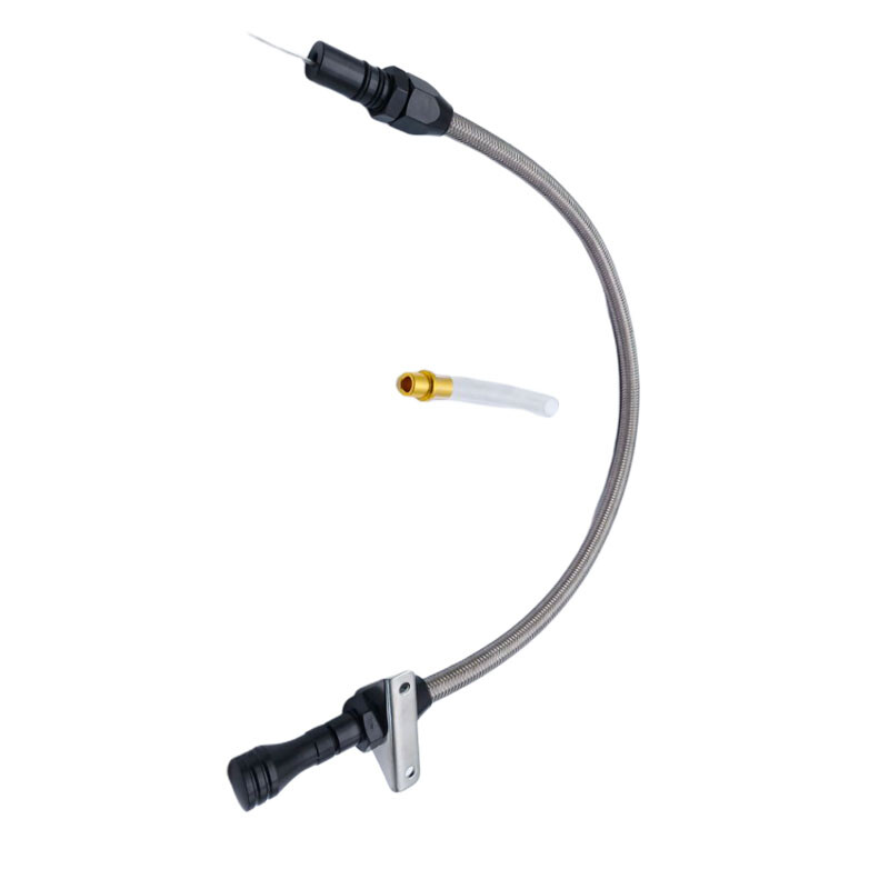 Flexible Automatic Transmission Dipstick For CHEVY GM 400 Turbo SBC BBC Black