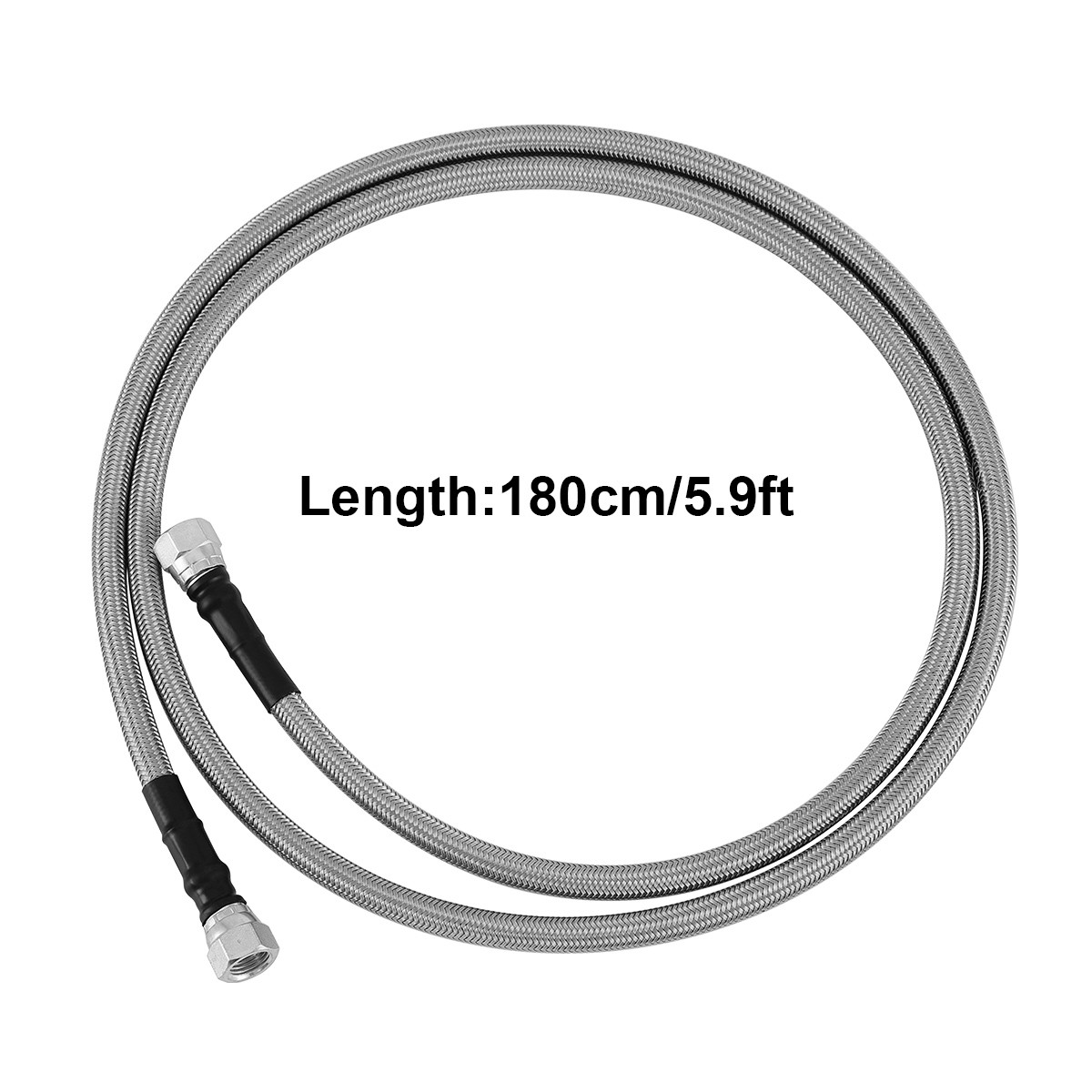 70″ 6AN SS Braided Transmission Cooler Hose Lines Kit for GM 4L60E 4L80E TH350