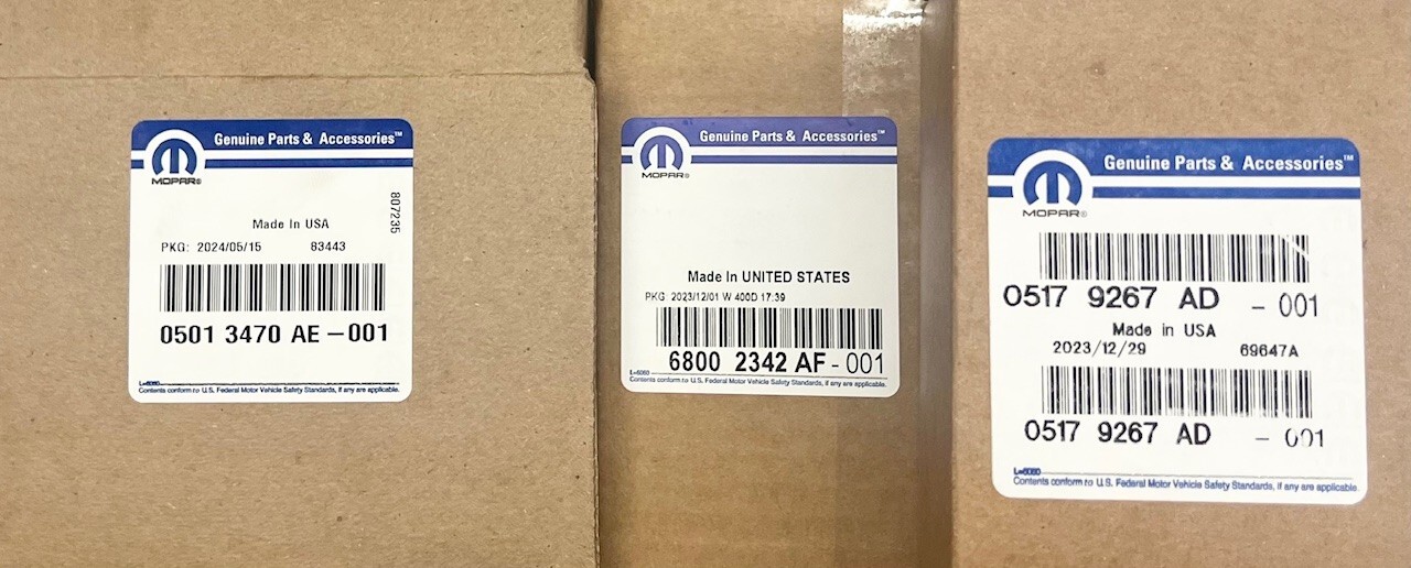 GENUINE OEM MOPAR Solenoid TRS Plate & Trans Filters 99-18 RAM 545RFE 68RFE 4×4