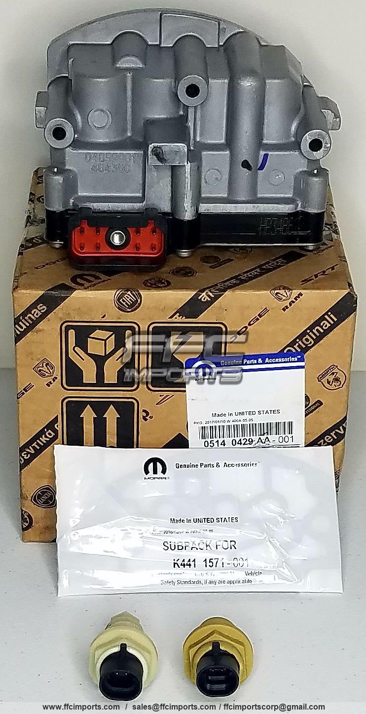 A604 40TE 41TE 41TES Transmission Solenoid Block & Input Output Speed Sensor SET