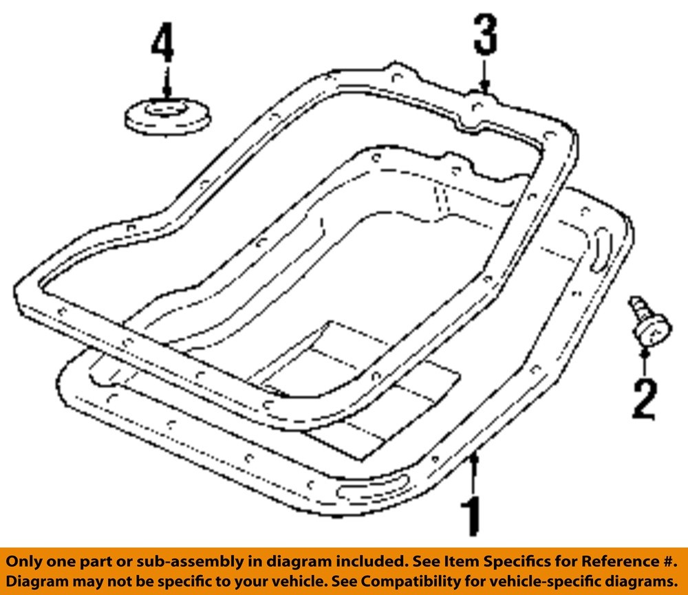 CHRYSLER OEM 93-99 B150 Transmission Transmission Components-Trans Pan 52118806