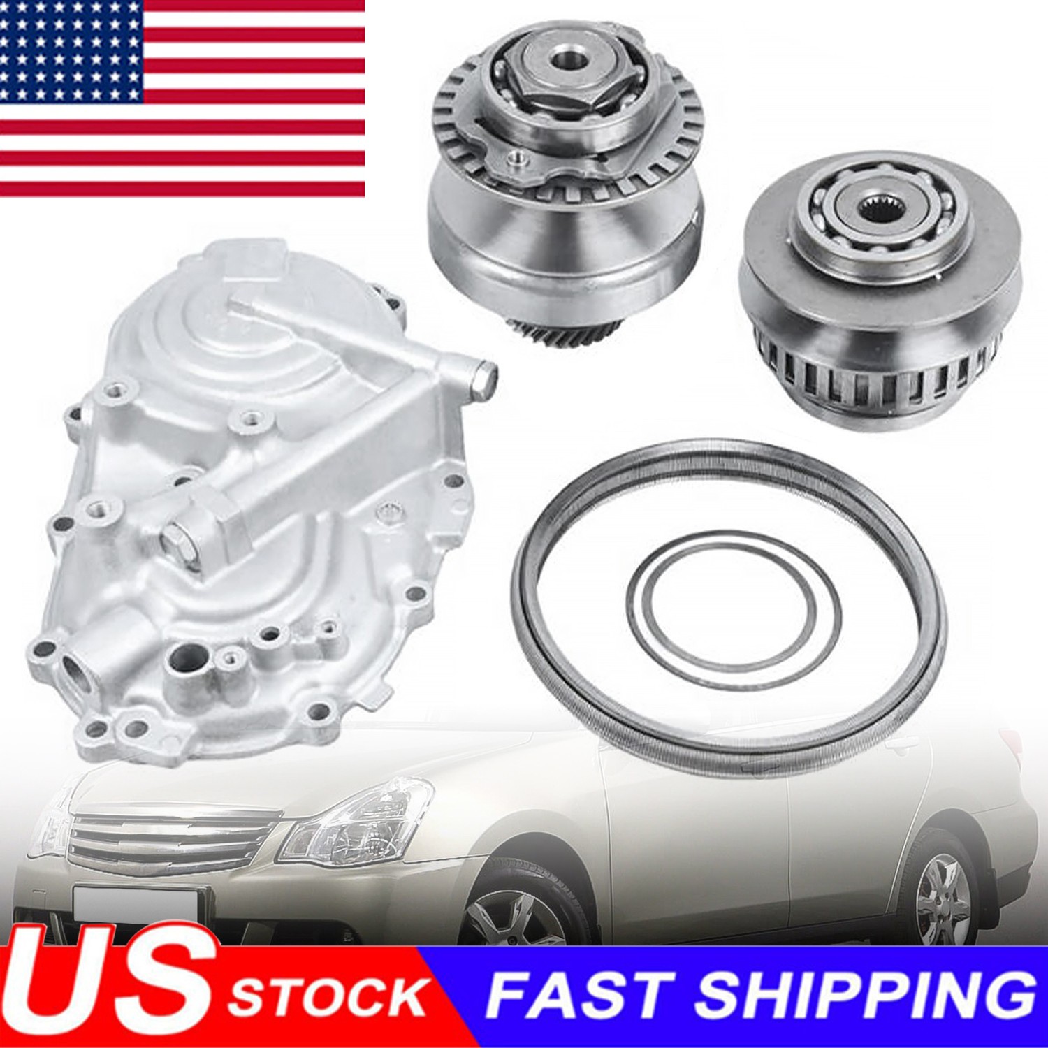 Transmission 29T Pulleys and Belt Set For 2013-2019 Nissan Sentra RE0F11A JF015E