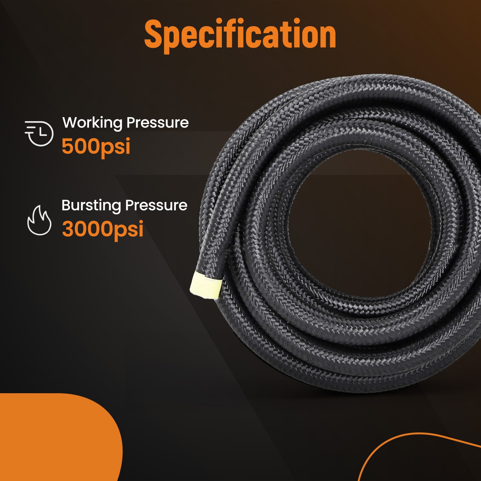 Transmission Cooler Hose Line 6AN Hose Line Kit15ft For GM 4L60E 4L65E