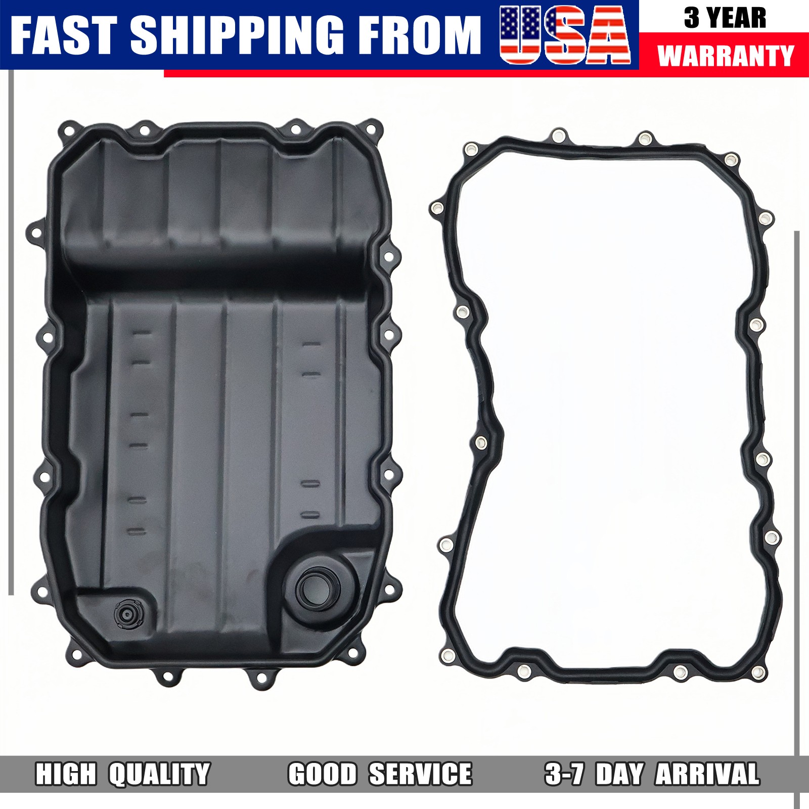Auto Trans Oil Pan w/ Gasket For 2007-2010 Audi Q7 Porsche Cayenne VW Touareg
