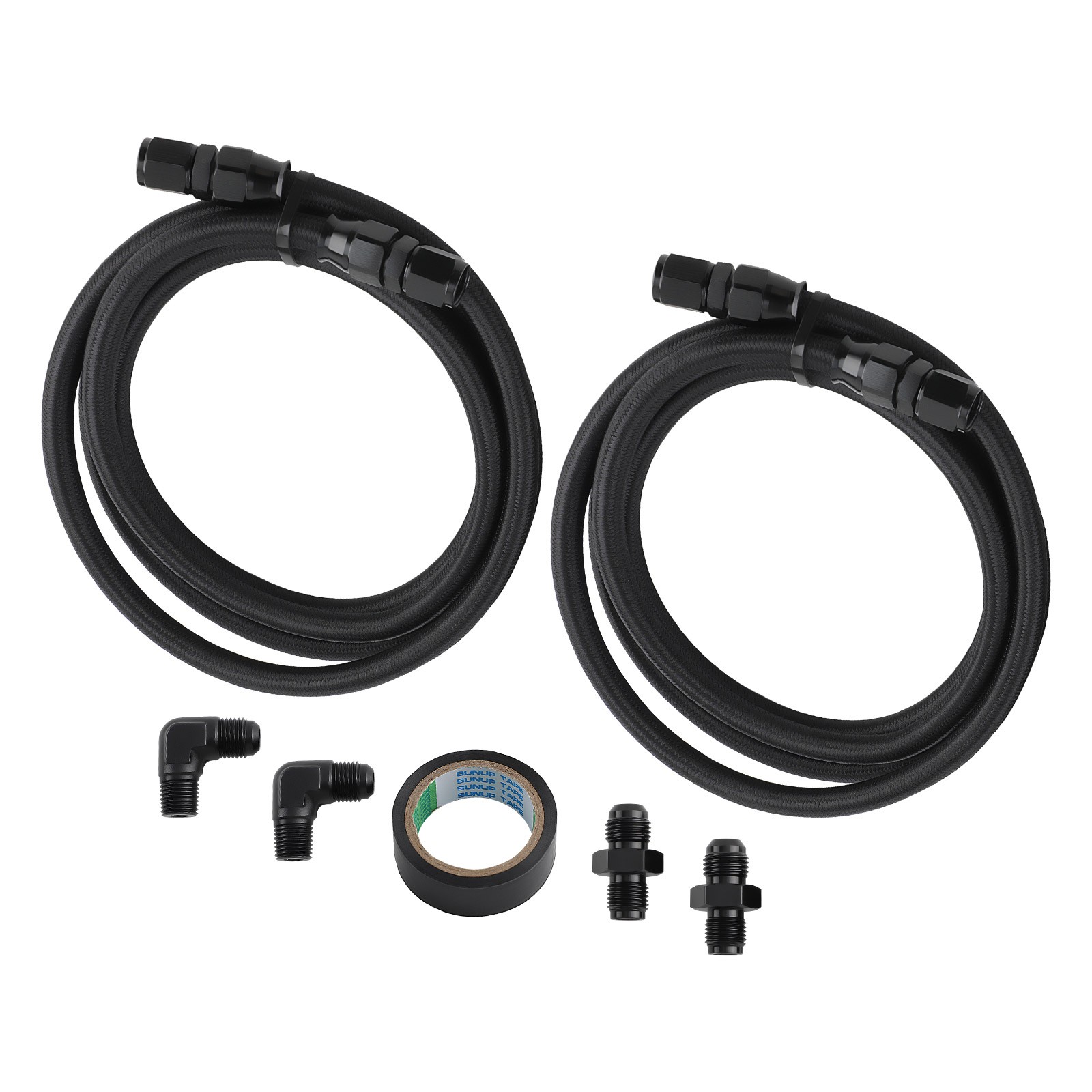 6AN Automatic Transmission Cooler Hose Line Kits For GM 4L60E 700R4 TH350 TH400