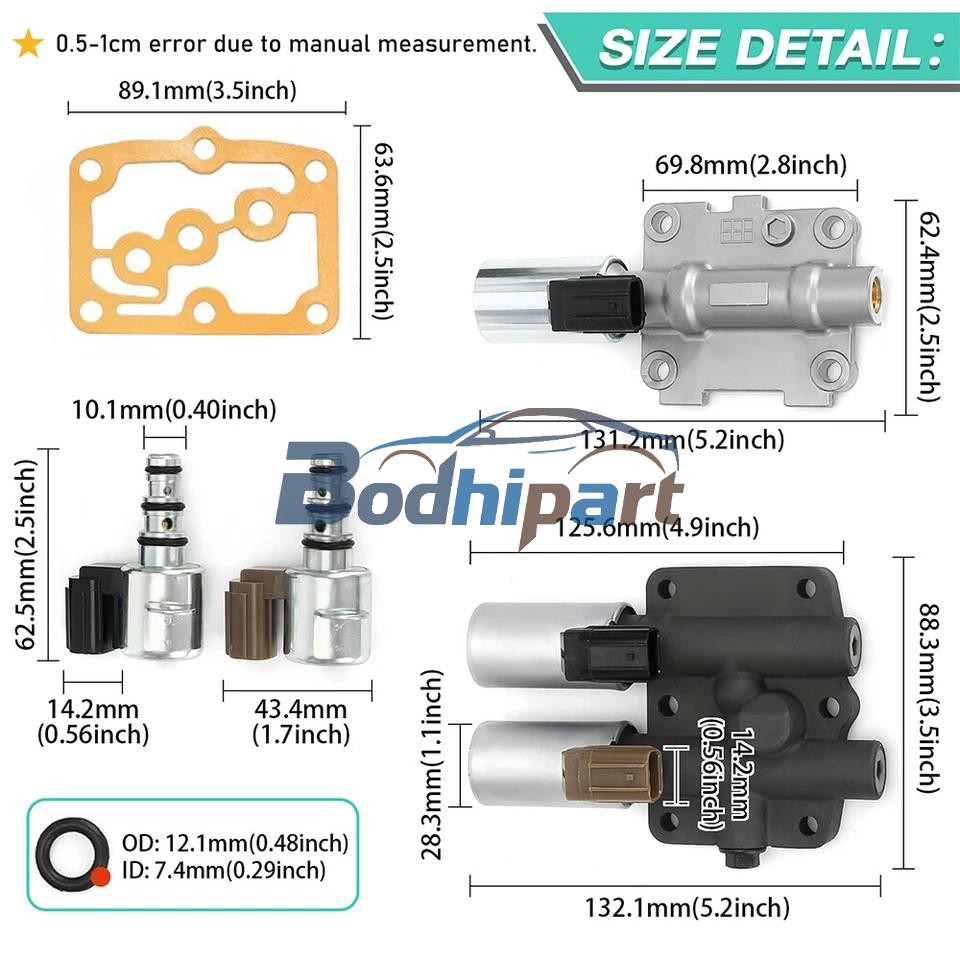 4PCS Transmission Solenoid Kit For Honda Odyssey Accord Pilot TL MDX 28250P7W003