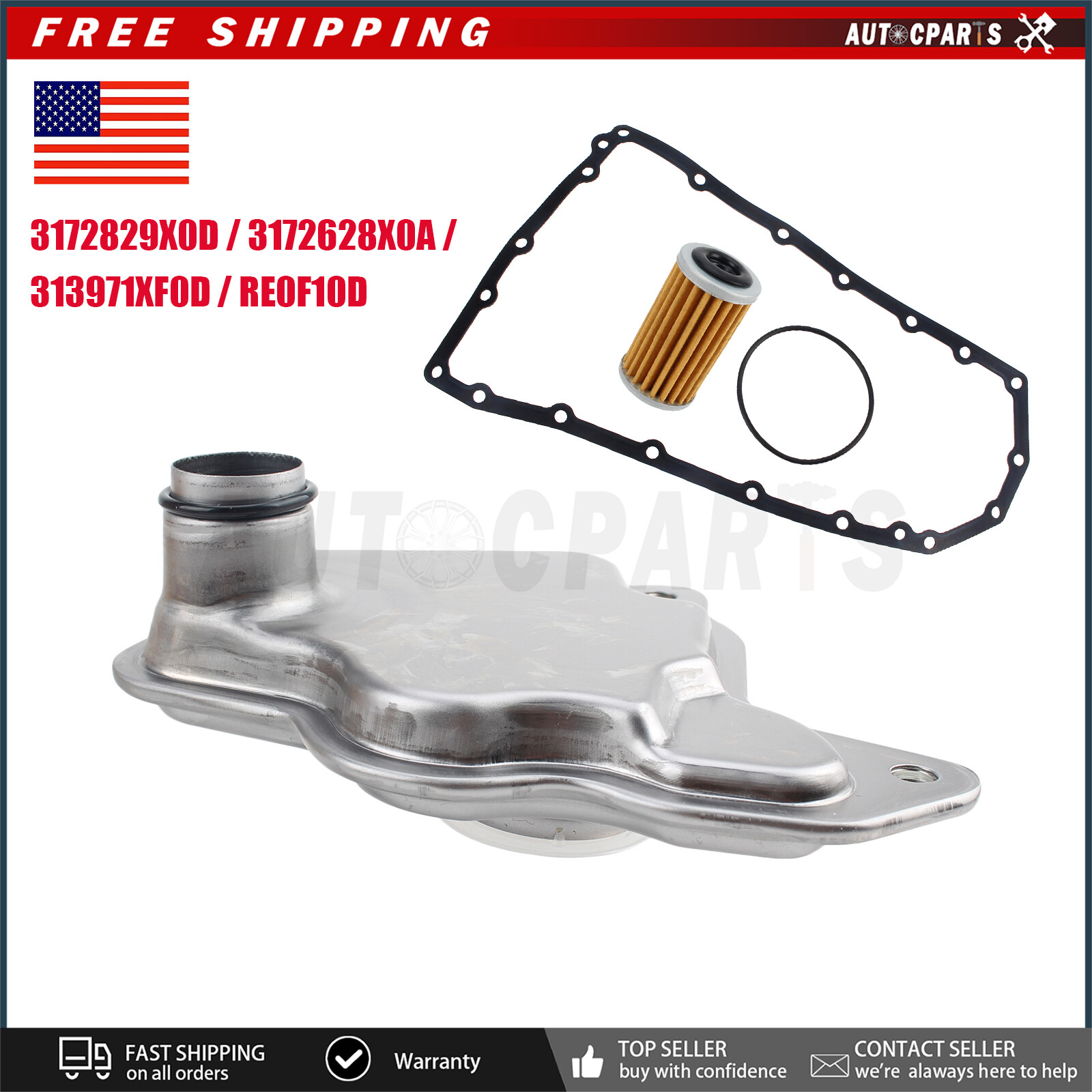 Transmission Oil Filter Pan Gasket Kit For Nissan Sentra 12-19 31726-28X0A US