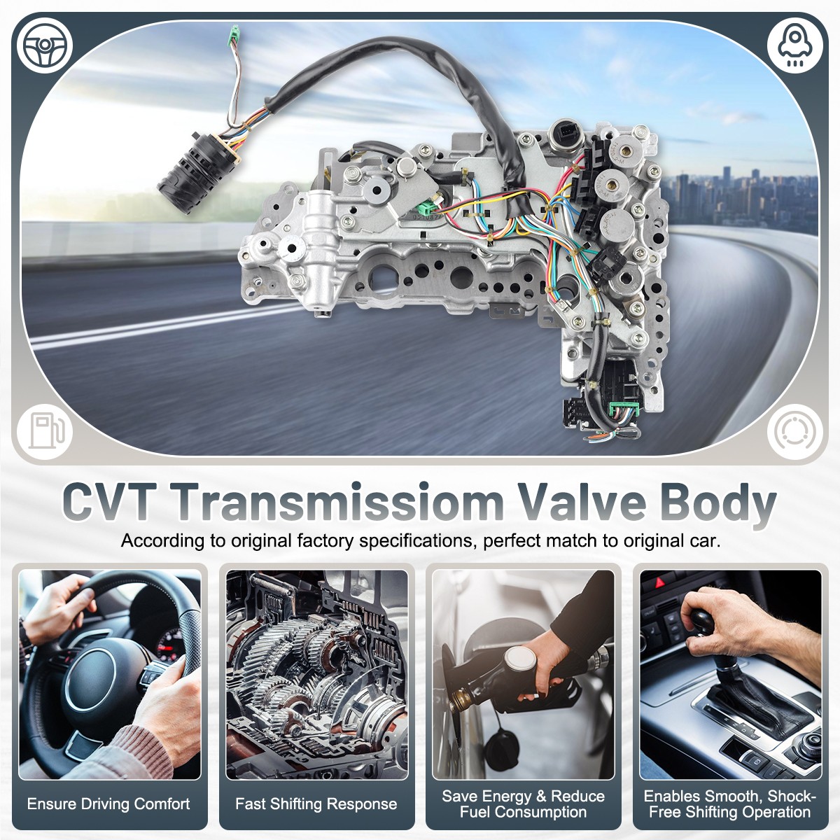 RE0F09A/B JF010E Fast Valve Body CVT Transmission For Nissan Murano Maxima Quest
