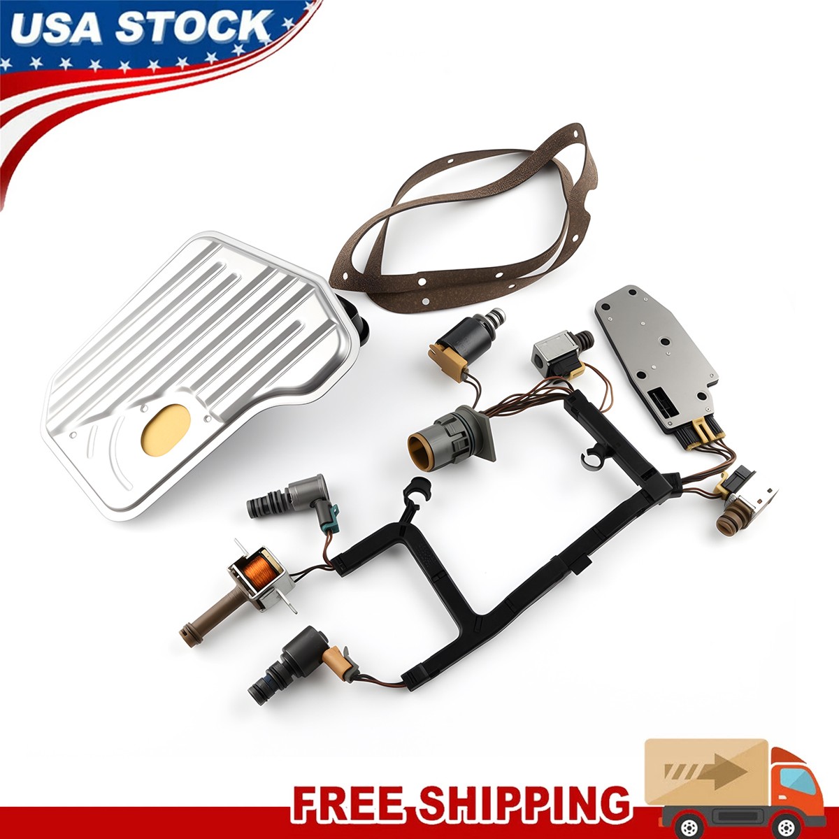 4L60E 4L65E Transmission Solenoid Kit for 1993-2005 ALL GM EPC Shift TCC 3-2 PWM