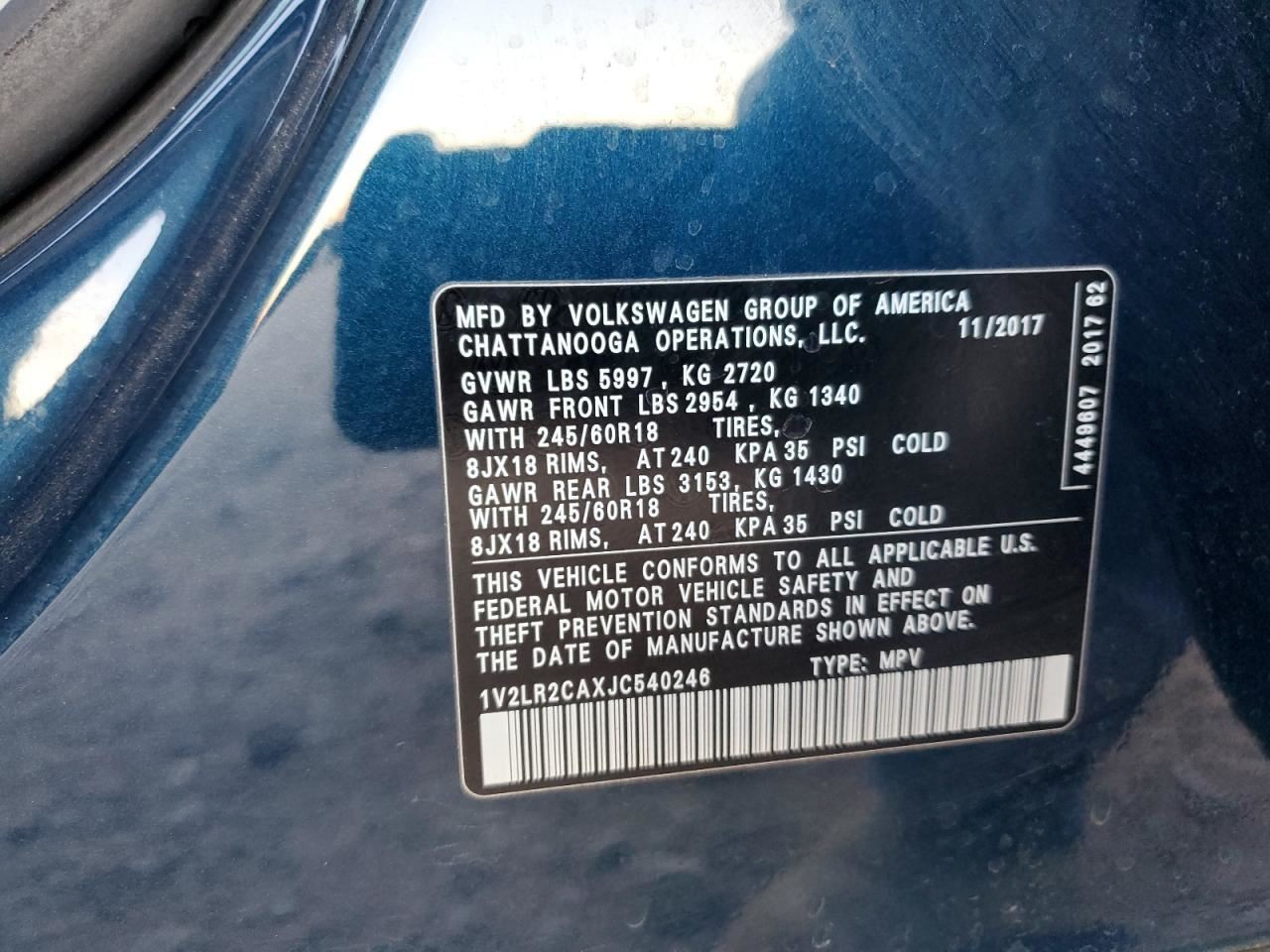 Automatic Transmission AWD 3.6L Fits 18-23 ATLAS 1554150