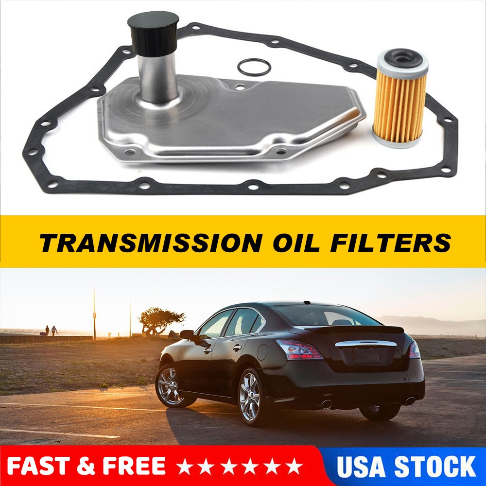 3Pcs For 2012-2019 NISSAN SENTRA VERSA Transmission Oil Filters W/Pan Gasket USA