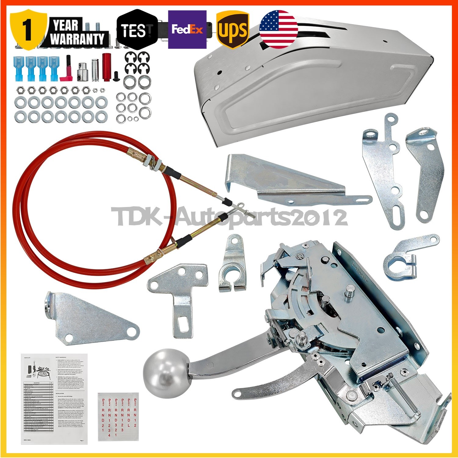 For B&M 80842 Pro Ratchet Automatic B&M Shifter for 3 & 4 Speed Transmission NEW