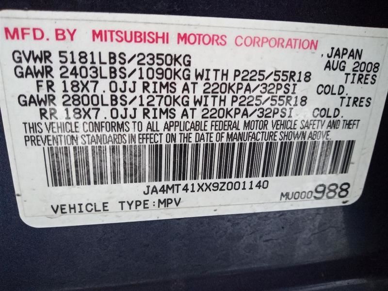 AWD Automatic Transmission from 2009 Outlander 3.0L 4×4 [143,371 miles] 9804226