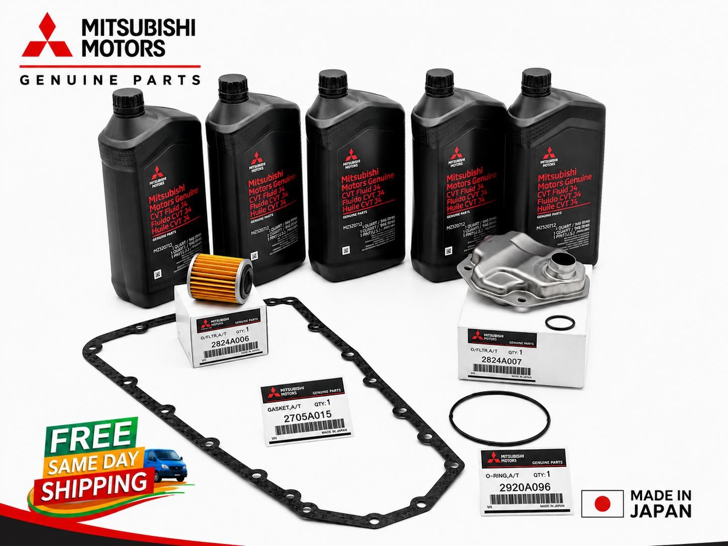 Genuine Mitsubishi OE FLUID & FILTERS Service Kit CVT Transmission