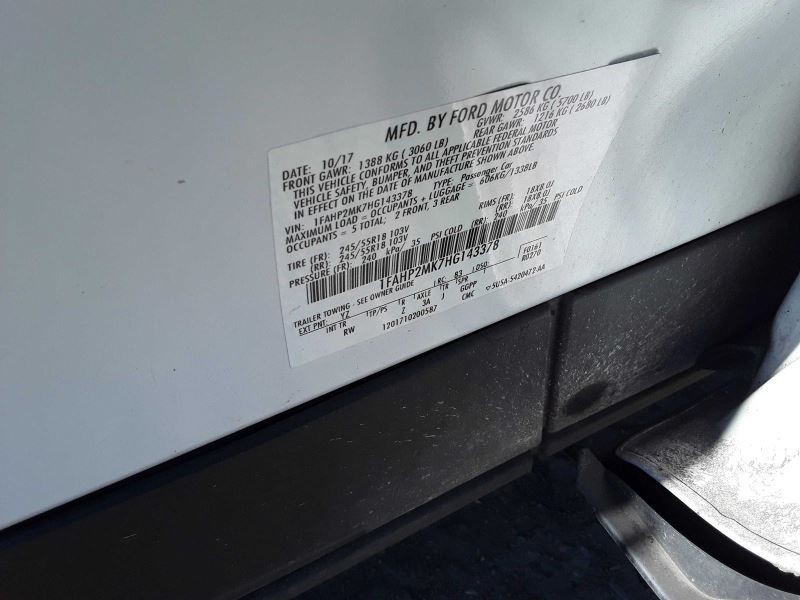 Automatic Transmission 6 Speed 3.5L AWD Fits 13-19 TAURUS 1457925