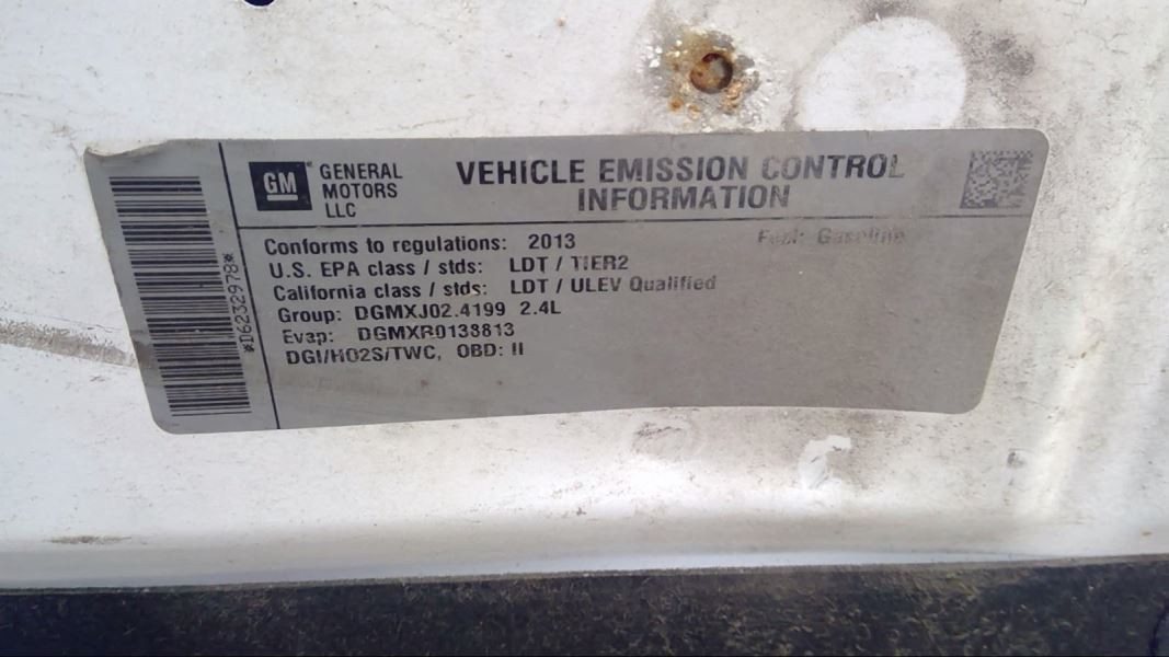 Automatic Transmission 13 2013 Chevy Equinox Front Wheel Drive 2.4L 147K