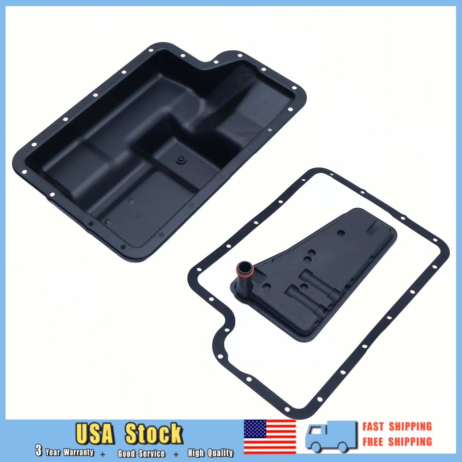 Fits Ford F-150 F-250 F-350 E-150 E-250 Transmission Oil Pan Filter Gasket Kit