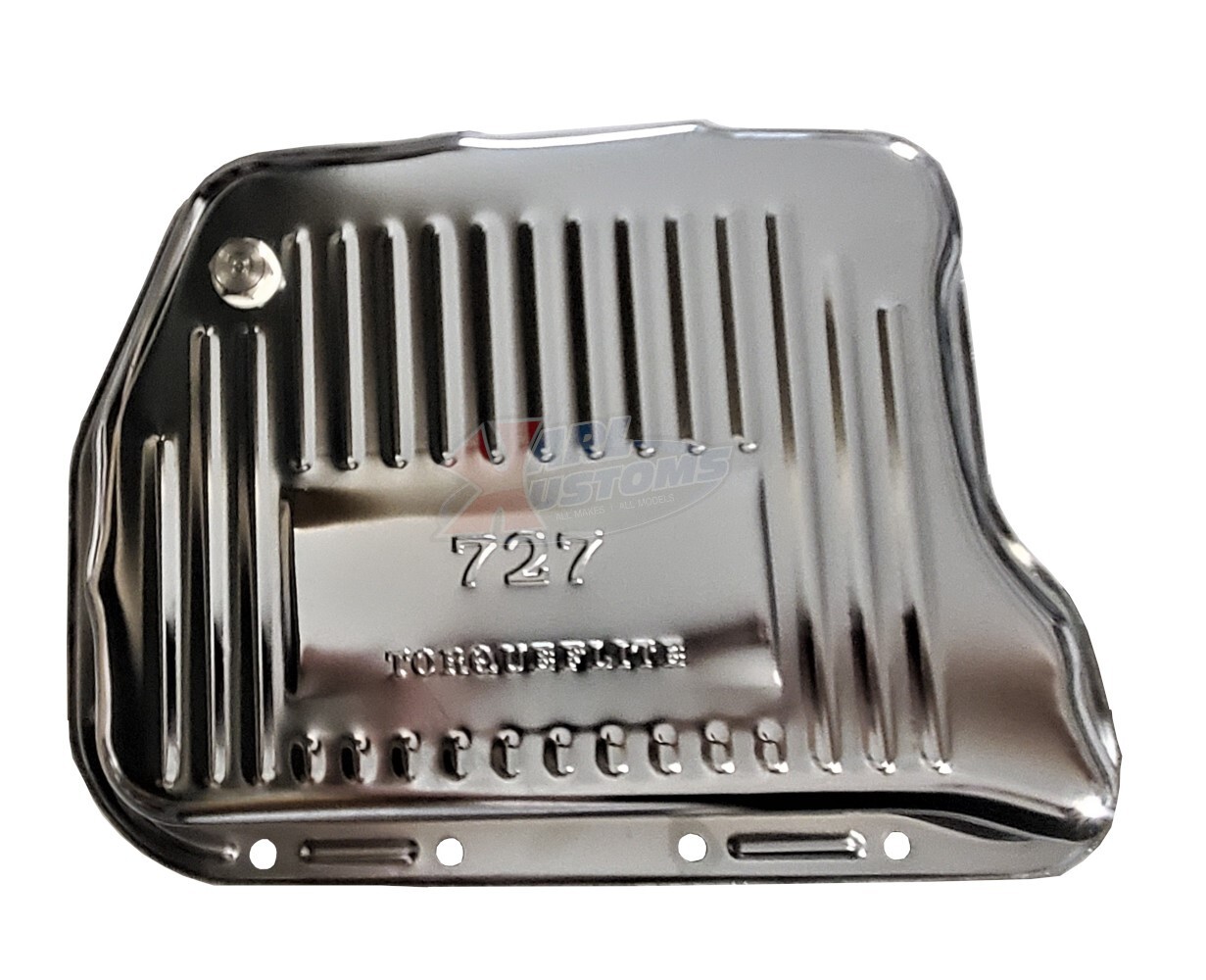 Chrysler TorqueFlite 727 Rasied Finned Chrome Steel Hi-Capacity Transmission Pan