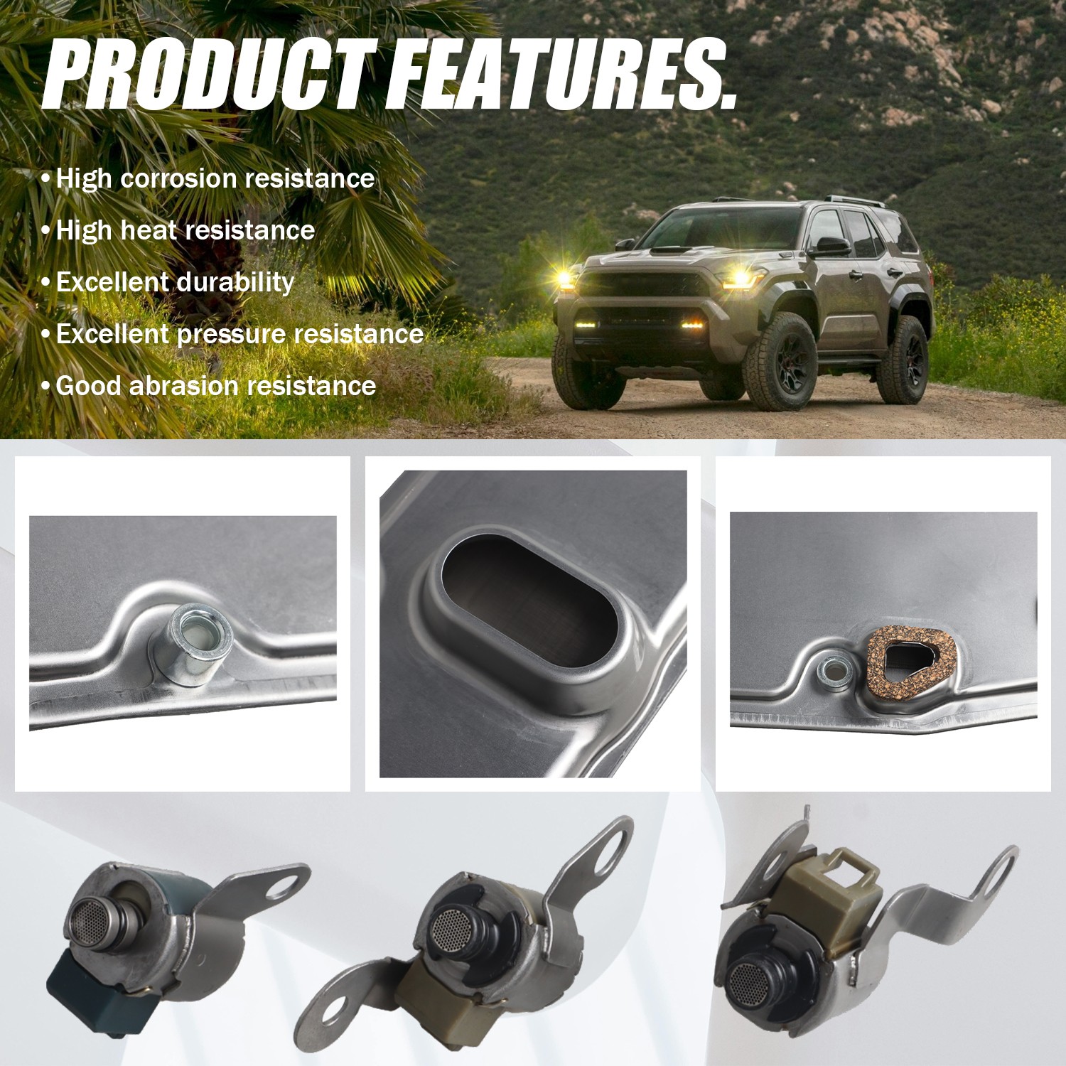 A340E A343F Transmission Solenoid Service Kit + Filter For Tacoma Tundra