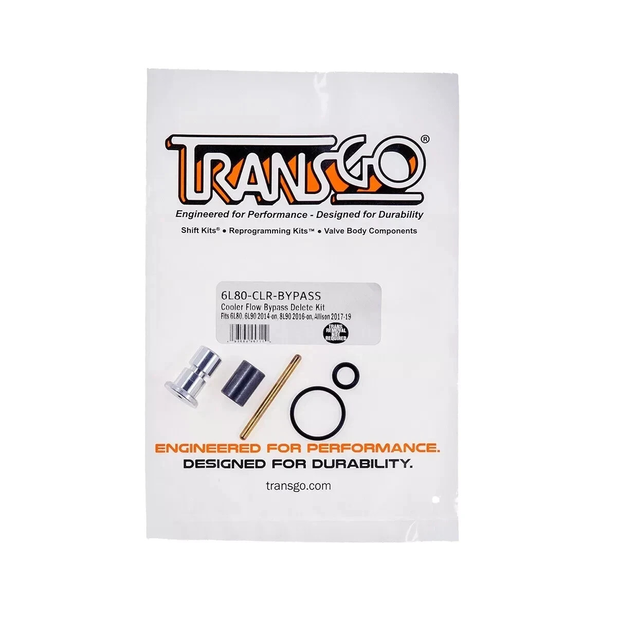 TransGo Cooler Bypass Kit 6L80 6L90 8L90 Allison 1000 6L80-CLR-BYPASS