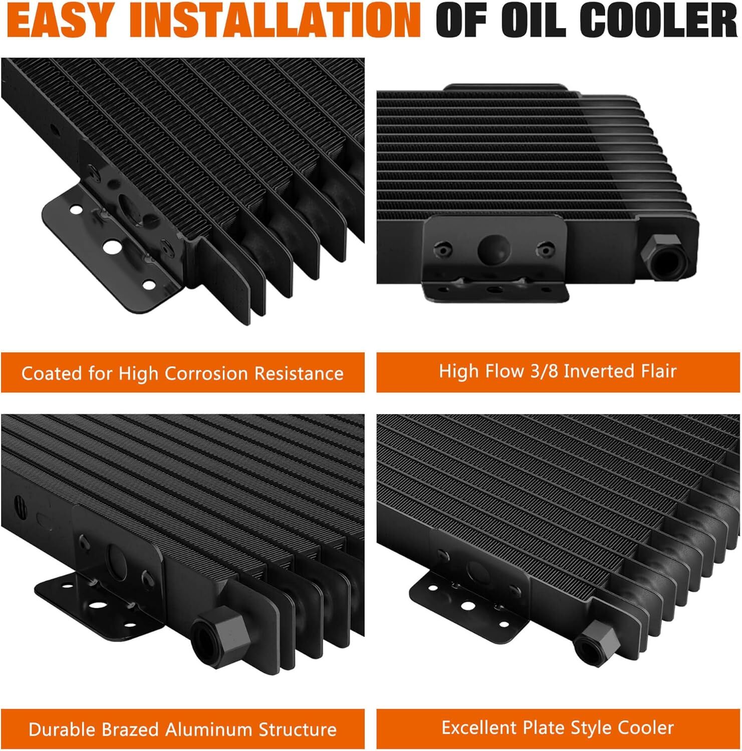 LPD47391 BK Tru Cool Cooler Transmission Oil Cooler GVW Max 40,000 With Hardware