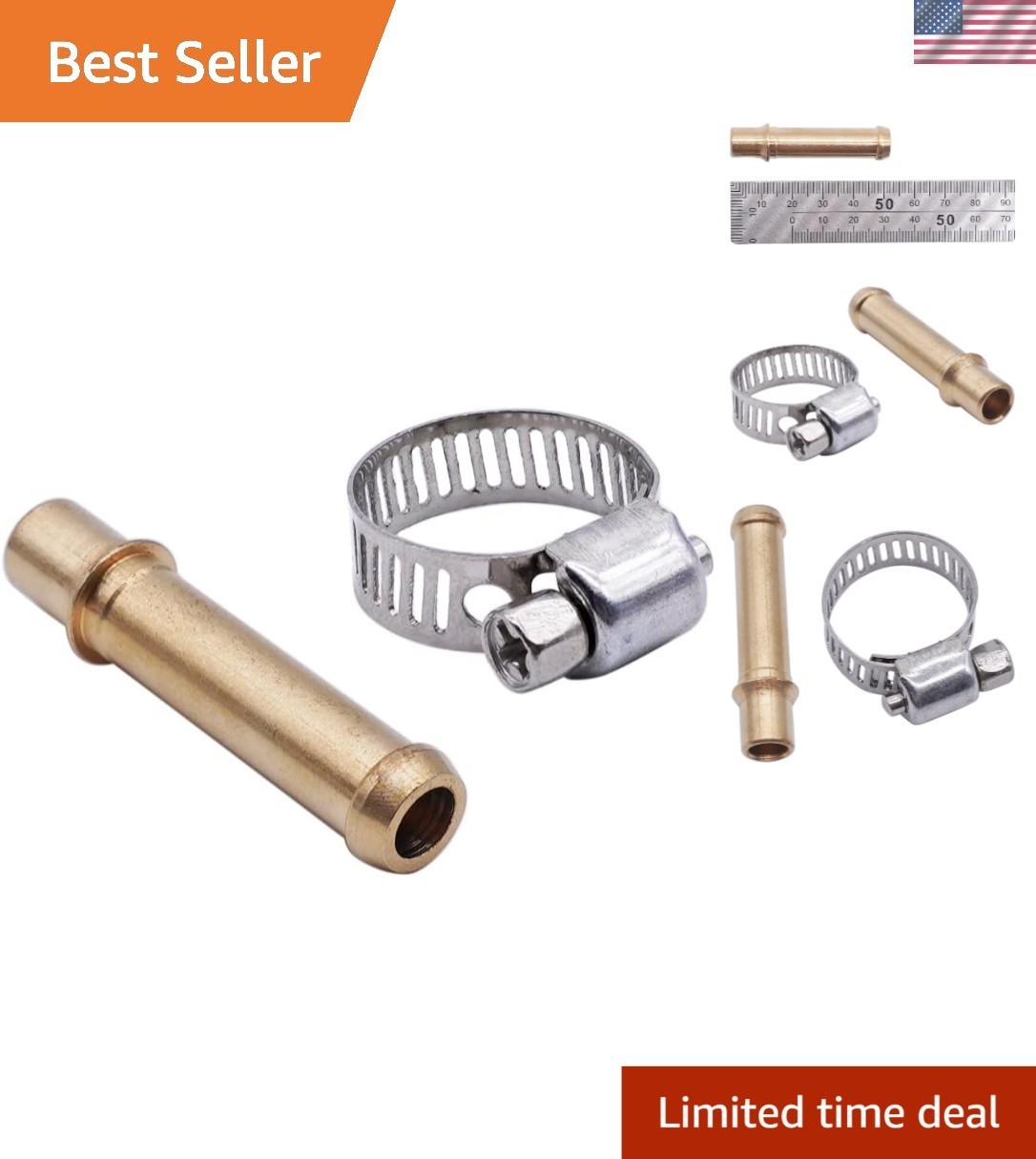 397 Transmission Line Fitting Kit for GM Vehicles – Durable Brass with Clamp
