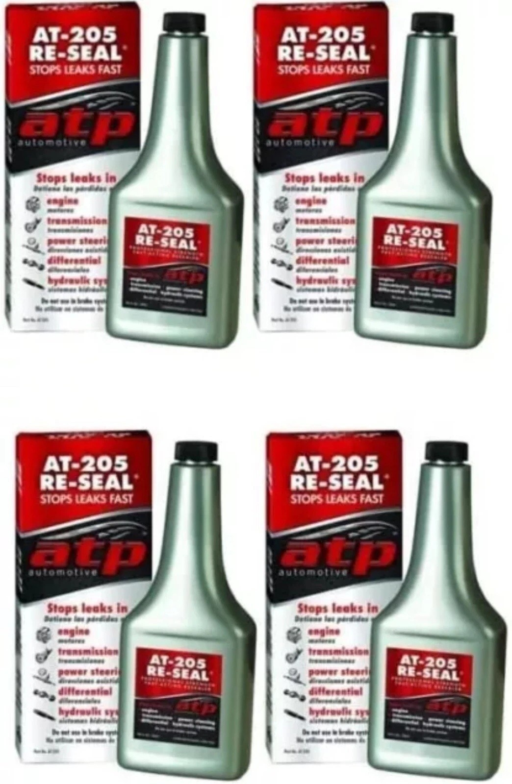 4 Pack New For ATP AT-205 Bottle Re-Seal Stops Leaks 8 Ounce