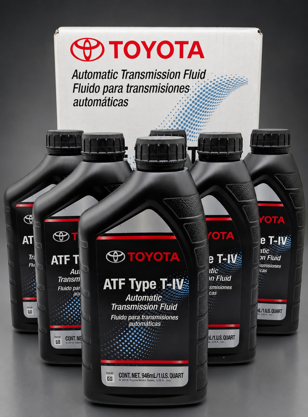 GENUINE TOYOTA ATF TYPE T-IV Transmission FLUID 00279-000T4-01 (6 QUARTS)