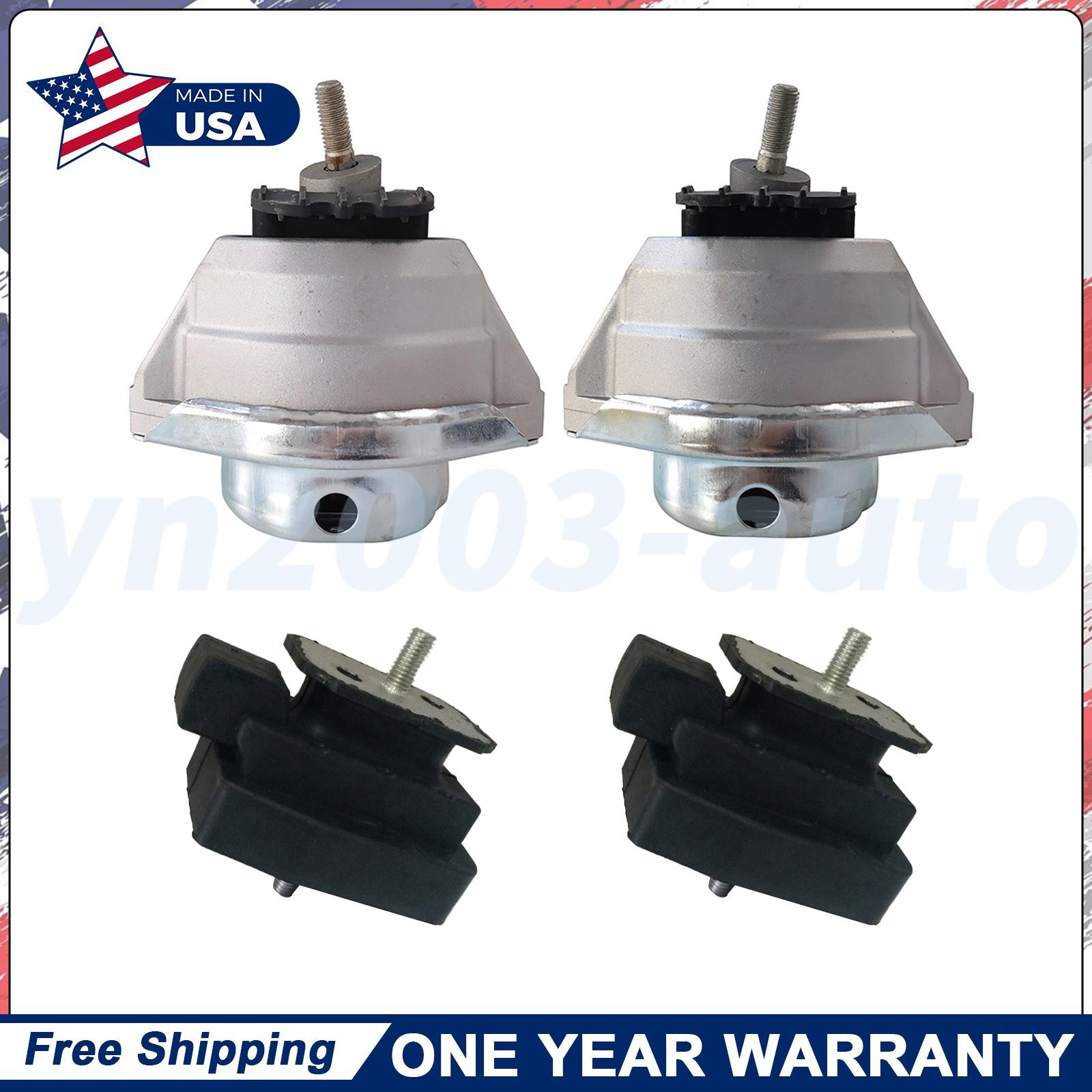 4Pcs For BMW E60 E64 525i 528i 530i 545i 645Ci 3.0L Engine & Trans Mount Kit L+R